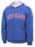 Chicago Cubs Royal Mitchell & Ness Full Zip Hooded Sweatshirt