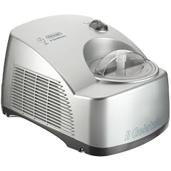 DeLonghi ICK 6000 Eiscremeautomat mit Kompressor, 700 Gramm, silber