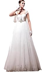 Chiffon/Taffeta/Tulle Beaded Lace Applique Crystal Crystals  Dress