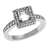 14k .42 Dwt Diamond White Gold Bridal Ring - JewelryWeb
