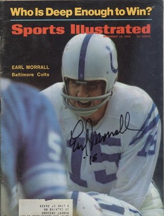 Earl Morrall Autographed/Hand Signed November 25, 1968 Sports Illustrated Magazine