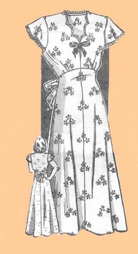 1940's Nightgown, sizes 42-46 Bust