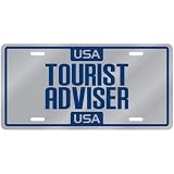New  Usa Tourist Adviser  License Plate Occupations