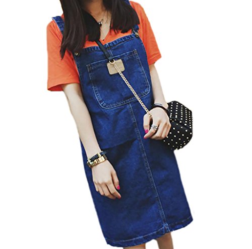 (ヒンリヤ)HengLiYa カジュアル サロペットスカートレディース デニム オーバーオール