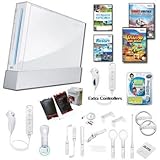 Top Quality Nintendo Wii White "Holiday Fun" Bundle - Extra Remote and Nunc ....