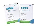 Anker® 2 x 1900mAh Li-ion Batteries for Samsung Galaxy S2 II GT-I9100, Galaxy S2 II i9100, Galaxy S2 II 9100G + 1 x Free Travel Charger ( Note: Charger is black )