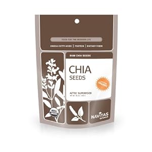 Navitas Naturals Organic Raw Chia Seeds, 16-Ounce Pouches