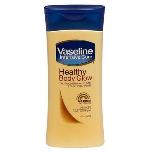 Buy Vaseline Healthy Body Glow Daily Replenishing Moisturizer & a Touch of Self-Tanner for Medium Skin Tones 10oz.