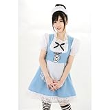 タイニィアリスメイド/ロマンティックなメイド服 水色×白