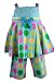 Rare Editions Girls Spring/Summer Turquoise Multi Colored Polka Dot Capri Pant Set