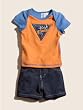 GUESS Appliqué Tee and Shorts Set