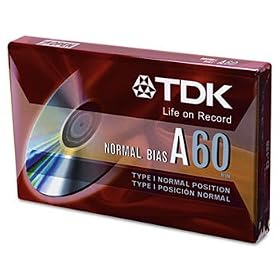TDK 20090 - Standard Grade Audio & Dictation Cassette, Normal Bias, 60 Minutes (30 x 2)-TDK20090