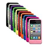 Ten Silicone Cases / Skins / Covers for Apple iPhone 4 / 4G - Black, White, ....