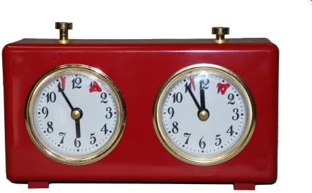 Professional Mechanical Chess Timer Clock - Red