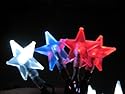 Smart Solar Star Lights - 45 LED Red, White and Blue Light String