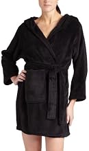 Intimo Women's Plush Fleece Hooded Robe