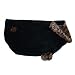 Pet Supplies : Fido Fleece Coats - 10 in. - Black Faux Jag