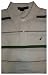 Men's Nautica Polo Shirt Short Sleeved White Striped