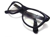 Black Frame and Clear Lens Wayfarer Style Fashion Glasses Gloss Finish