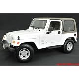 【JEEP】ラングラー サハラ(ホワイト) 1/18モデルカー(ミニカー) ジープグッズ