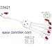 Conntek Smiley Jelly one plug to 4 connector NEMA 1-15P to 3* Nema 1-15R+ IEC C7 0342...