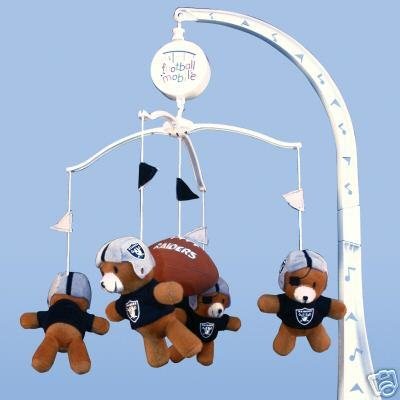 Mascotopia Sports Team Crib Mobile - Oakland Raiders