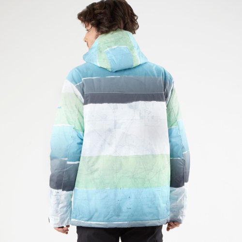 Quiksilver Last Mission Print 1 Men's Jacket Alpha Large