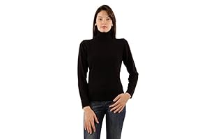 Conte of Cashmere Jersey Cuello Vuelto (Negro)