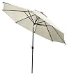 Coolaroo 11 Feet Round Patio Umbrella with 3 Position Tilt-Aluminum Pole, Smoke Coolaroo 11 Feet Round Patio Umbrella with 3 Position Tilt-Aluminum Pole, Smoke