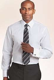 Satin Stripe Evening Dress Shirt
