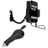 GTMax Transmitter Holder Car Kit + Micro-USB Retractable Car Charger for T- ....