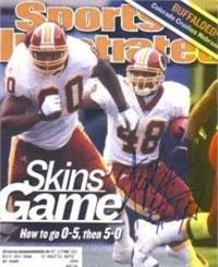 Stephen Davis Autographed/Hand Signed Sports Illustrated Magazine (Washington Redskins)