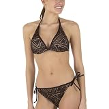 Mossimo Black: Crocheted Swimwear - Brown/Tan