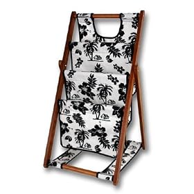 <b>3 Level Canvas Magazine Basket - Black 51524</b>