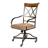 Set of 2 Swivel-Tilt Dining Chairs on Casters