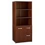 Bush Furniture Universal Wall System Storage Cabinet, Hansen Cherry