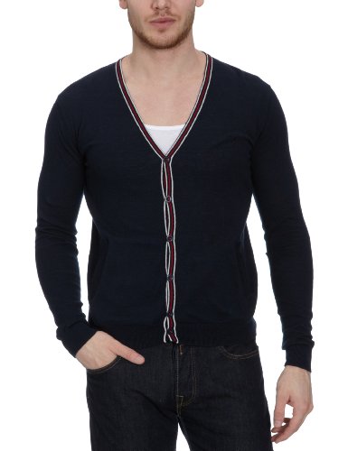 LTB Jeans Herren Strickjacke 1801/ Mer, Gr. 52 (L), Blau (Navy 301) Preisvergleich