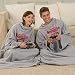 As Seen on Tv Snuggie Varsity - Gray - One Size Fits All Adults
