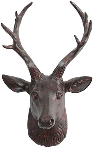 Faux Deer Head Wall Decor, Brown