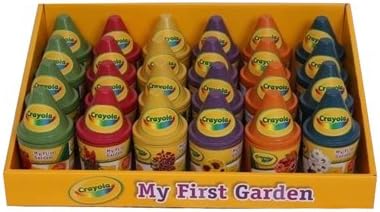 Triumph Plant 50115 24 Piece Crayola Crayon Complete Seed Starting Flower Pot Kit, Pack of 24