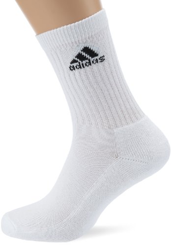 adidas Socken Adicrew Half-Cushioned 3 Pair Pack, White/Black, 43-46, Z11394