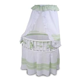 The Elite Oval Baby Bassinet by Badger Basket