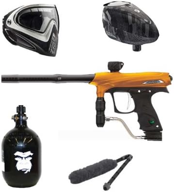 Orange Proto Matrix PMR Paintball Gun -Rotor- I4 Mask - Guerrilla Tank -Pro Pack