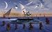 Wallmonkeys Peel and Stick Wall Decals - A Grey Alien Visits the Site of Three Pyramids on an Alien World. - Removable Graphic