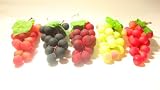 Set of 5 Assorted Color Plastic Grapes