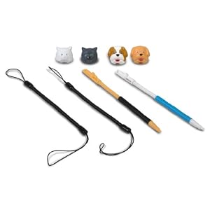 Nintendo 3DS/DSXL/DSi/DSL – Dogs Plus Cats Universal Retractable Stylus Pack – 6 Pieces