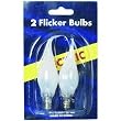 Gerson/Domestic 374950 2 Pack Flicker Silicon Tipped Replacement Bulb