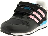 adidas Originals ZXZ 500 Comfort Retro Sneaker (Infant/Toddler),Black/Diva/White,3 M US Infant