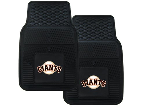A Set of 2 MLB Universal Fit Front All-Weather Floor Mats - San Francisco Giants