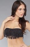L Space The Dolly Bandeau in L Space The Dolly Bandeau in Black,Swimwear for Women